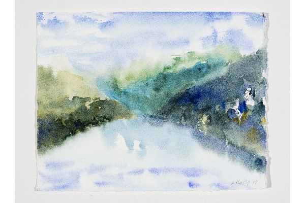 Making Space XXXIX, aquarelle sur papier Fabriano Artistico, 10x7p.